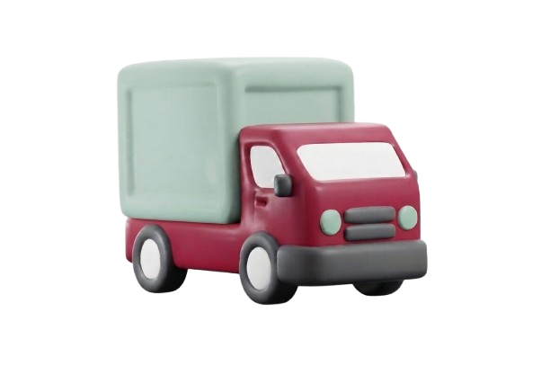 Delivery truck en route